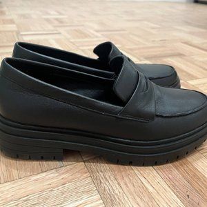 Black Leather Loafers